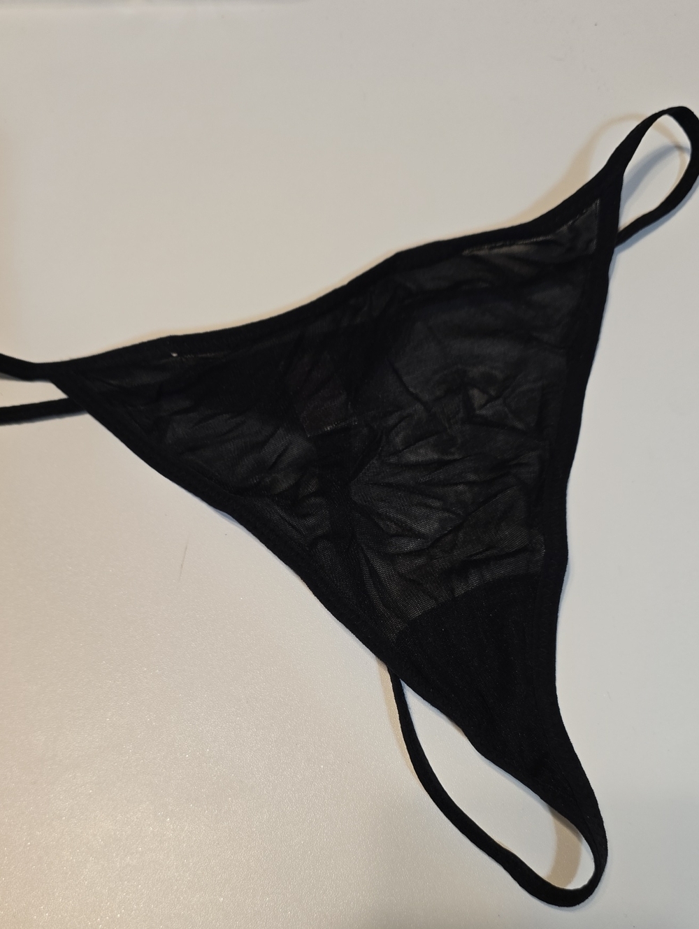 Sheer Black Women's Thong Panty - Intimates
